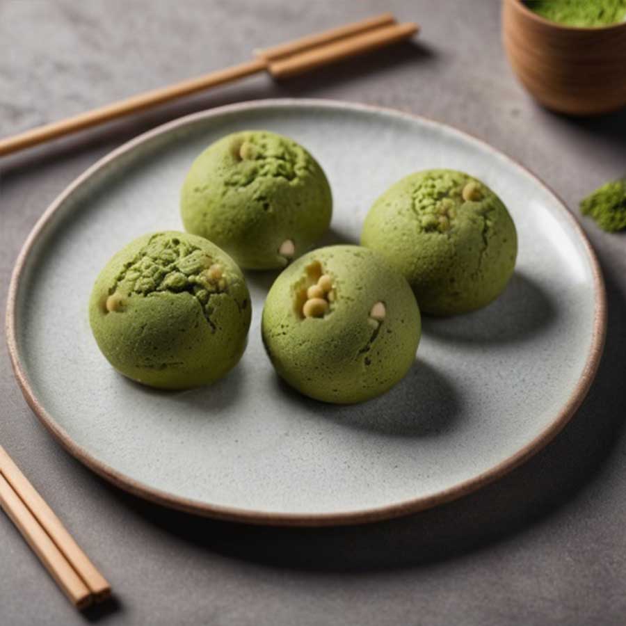 Matcha Macadamia Nuts with White Chocolate (Less Sweet) 抹茶夏威夷果白巧 Tong