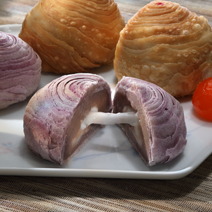 「JOHOR BAHRU ONLY」Taro Muah Chee 紫芋麻糍 (Non-fried) - Vegetarian 素